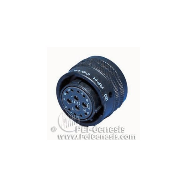 Pin & Sleeve Plug, 13/22 A, 600V AC, 12 Pole, Screw Terminals Wire Connection Type